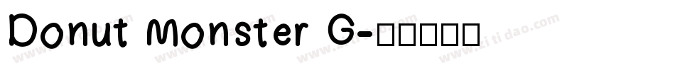 Donut Monster G字体转换
